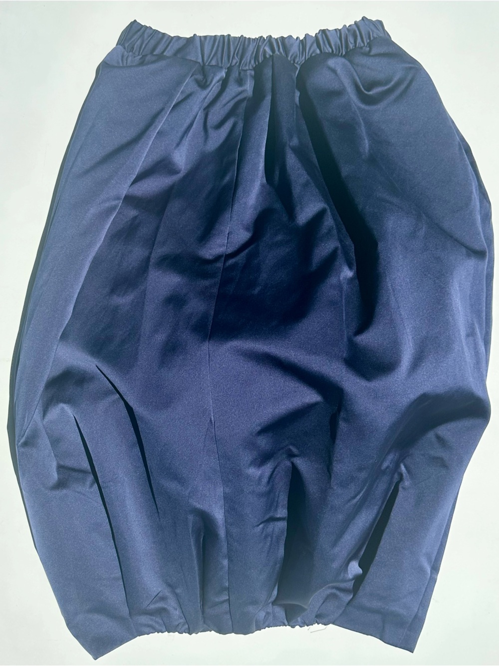 Zara Collection 14 A/W 2023 Taffeta Women's Navy Blue Balloon Midi Skirt, L - Picture 8 of 16